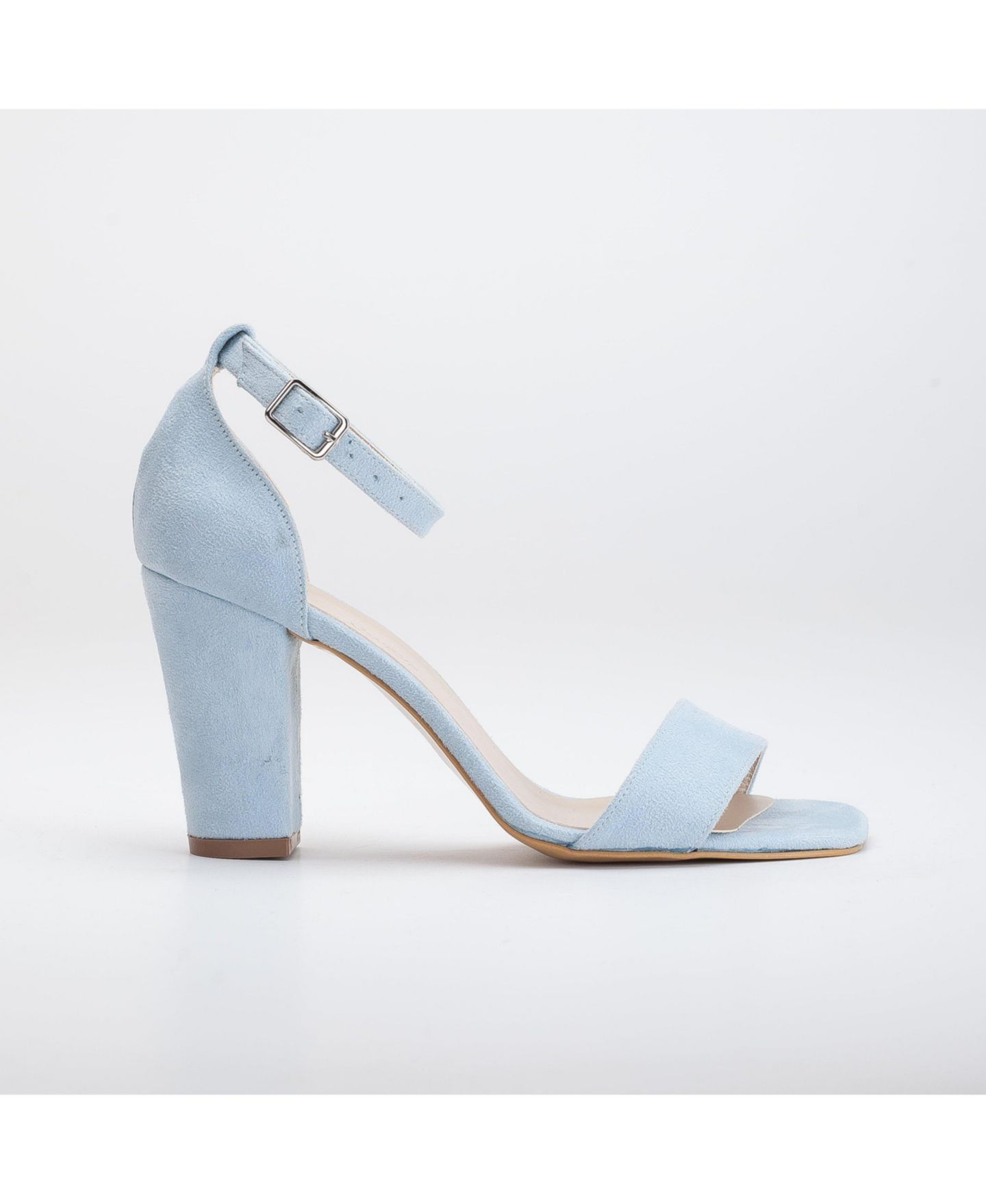 Женские босоножки Forever & Always Shoes Melissa на блочном каблуке с жемчугом, цвет: Синий замшевая искусственная кожа — фото 8