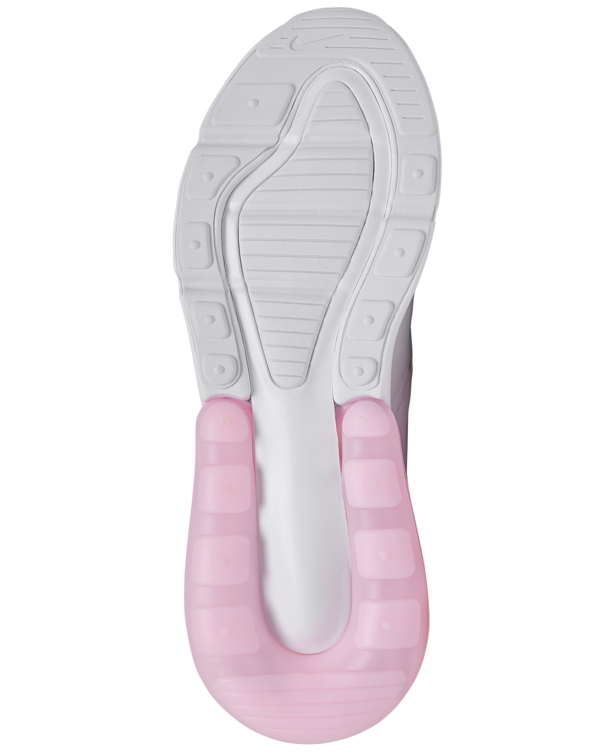 Nike Big Girls Air Max 270 Casual Sneakers From Finish Line In White,pink