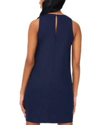 sachin and babi light blue dress MSK Petite Sleeveless Round-Neck Shift Dress