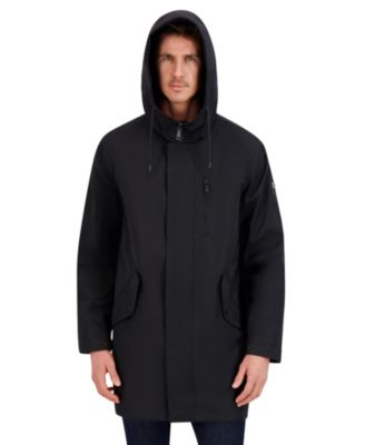 Men's Luxe Twill Duffle Transitional Coat