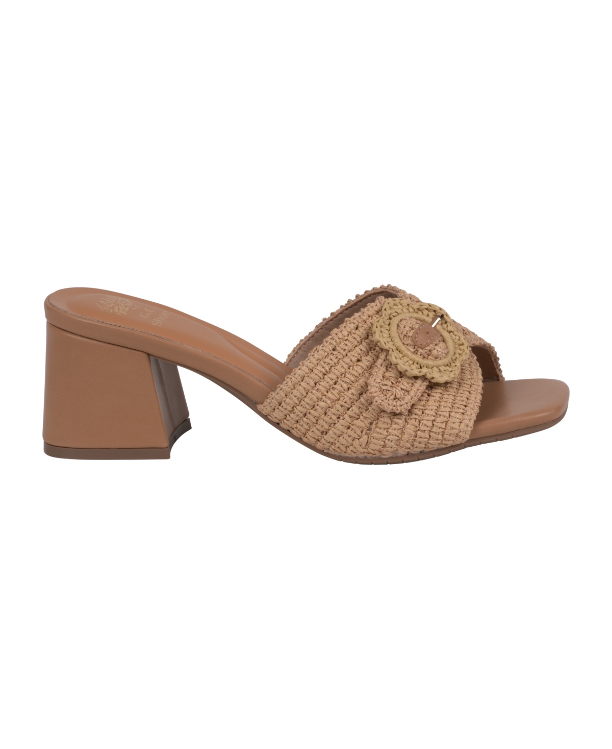 Gc Shoes Liza Block Heel Sandal In Natural
