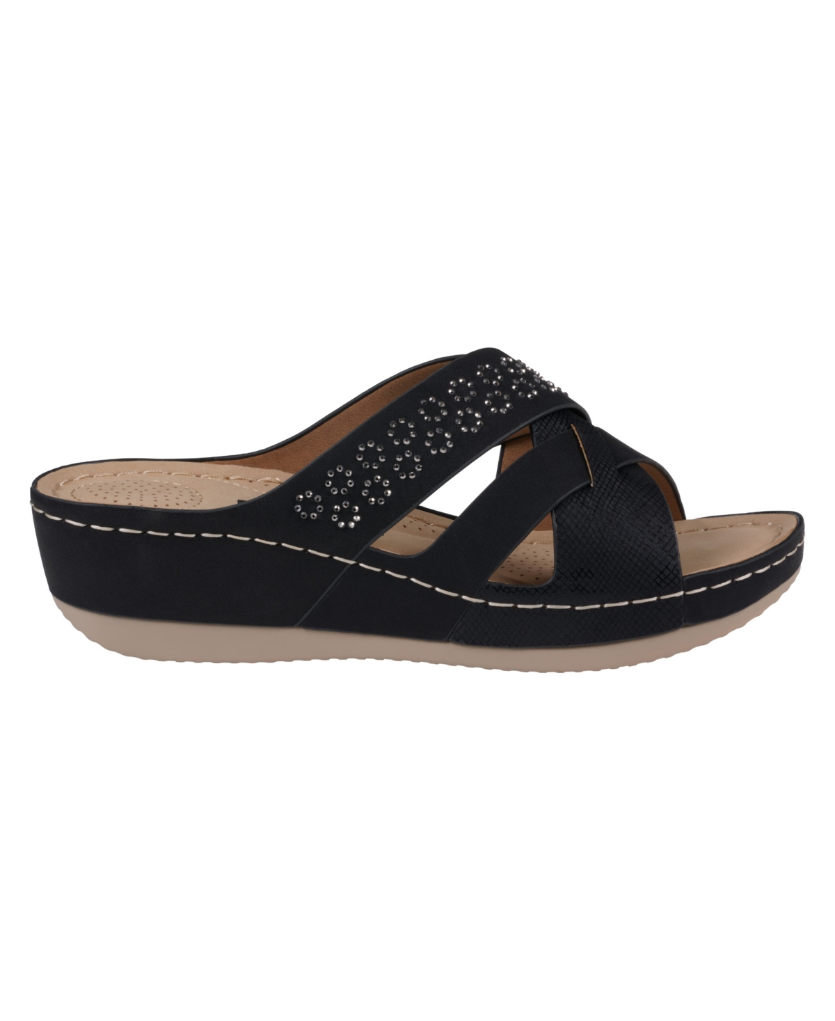 Gc Shoes Soraya Wedge Sandal In Black