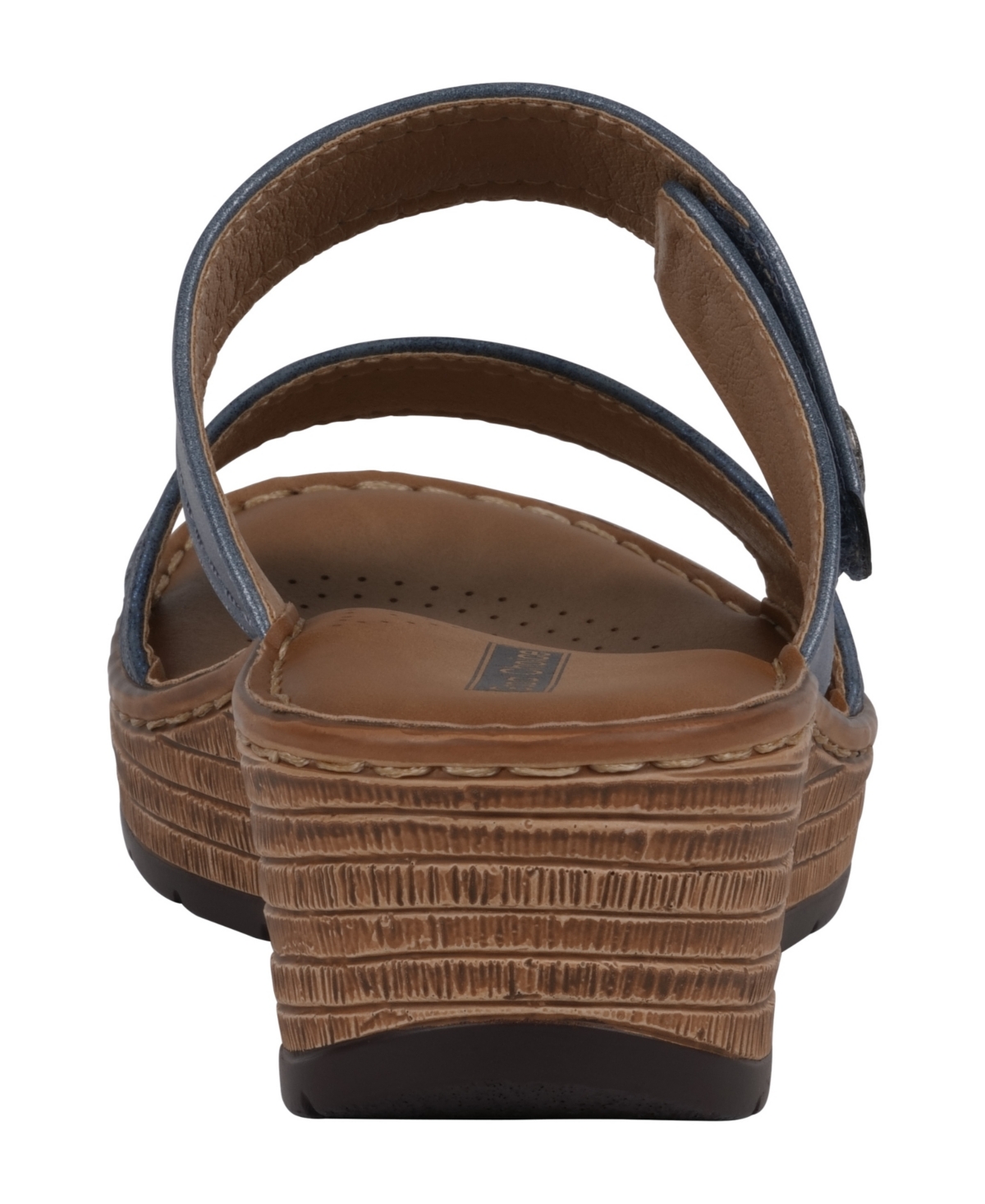 Gc Shoes Women's Meli Slip-on Wedge Sandals In Navy