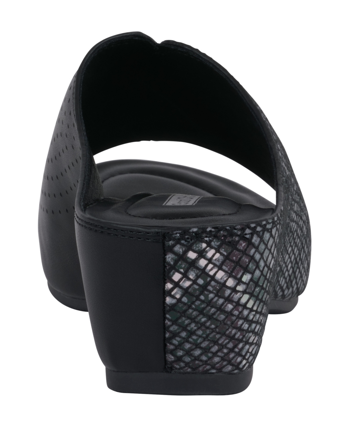 Gc Shoes Dacia Wedge Slide Sandal In Black