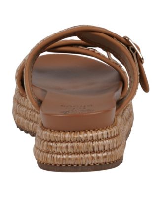 Women's Lorena Woven Double Band Slide Platform Sandals