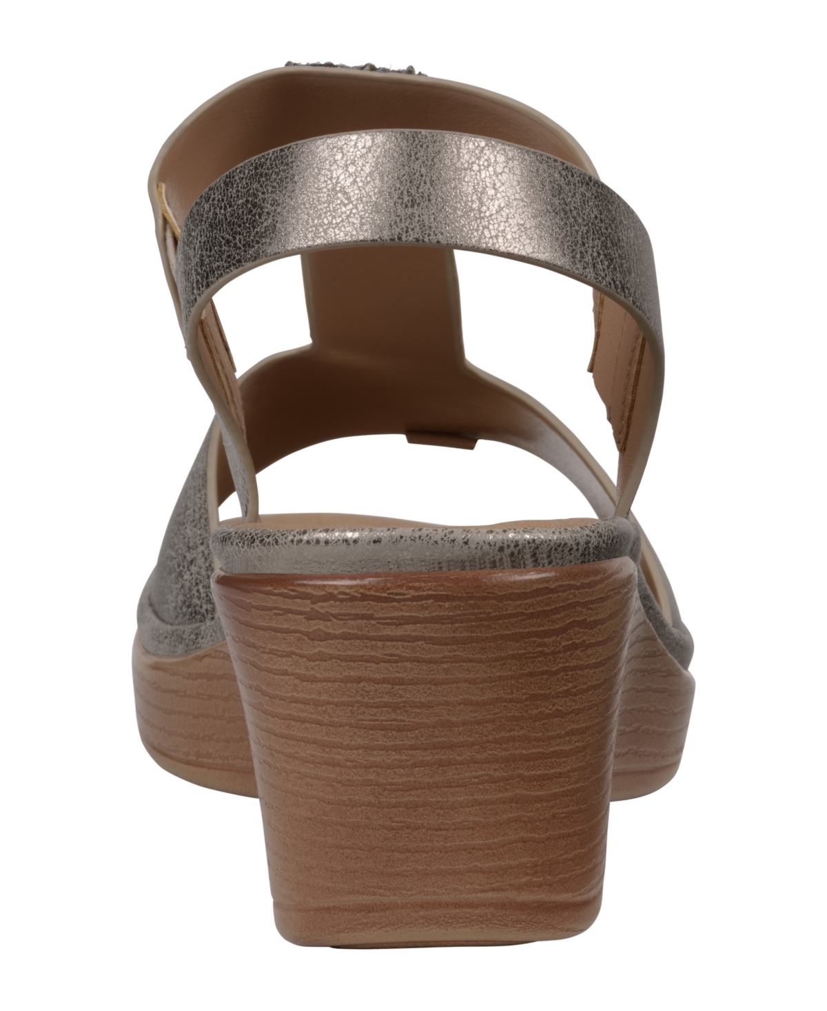 Gc Shoes Elissa Wedge Sandal In Pewter