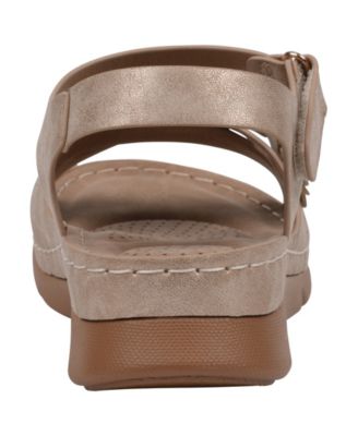 Women's Faye Floral Strappy Flat Sandals