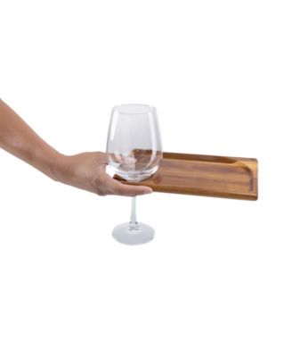 Rectangle Wine Appetizer Plates, Set of 4