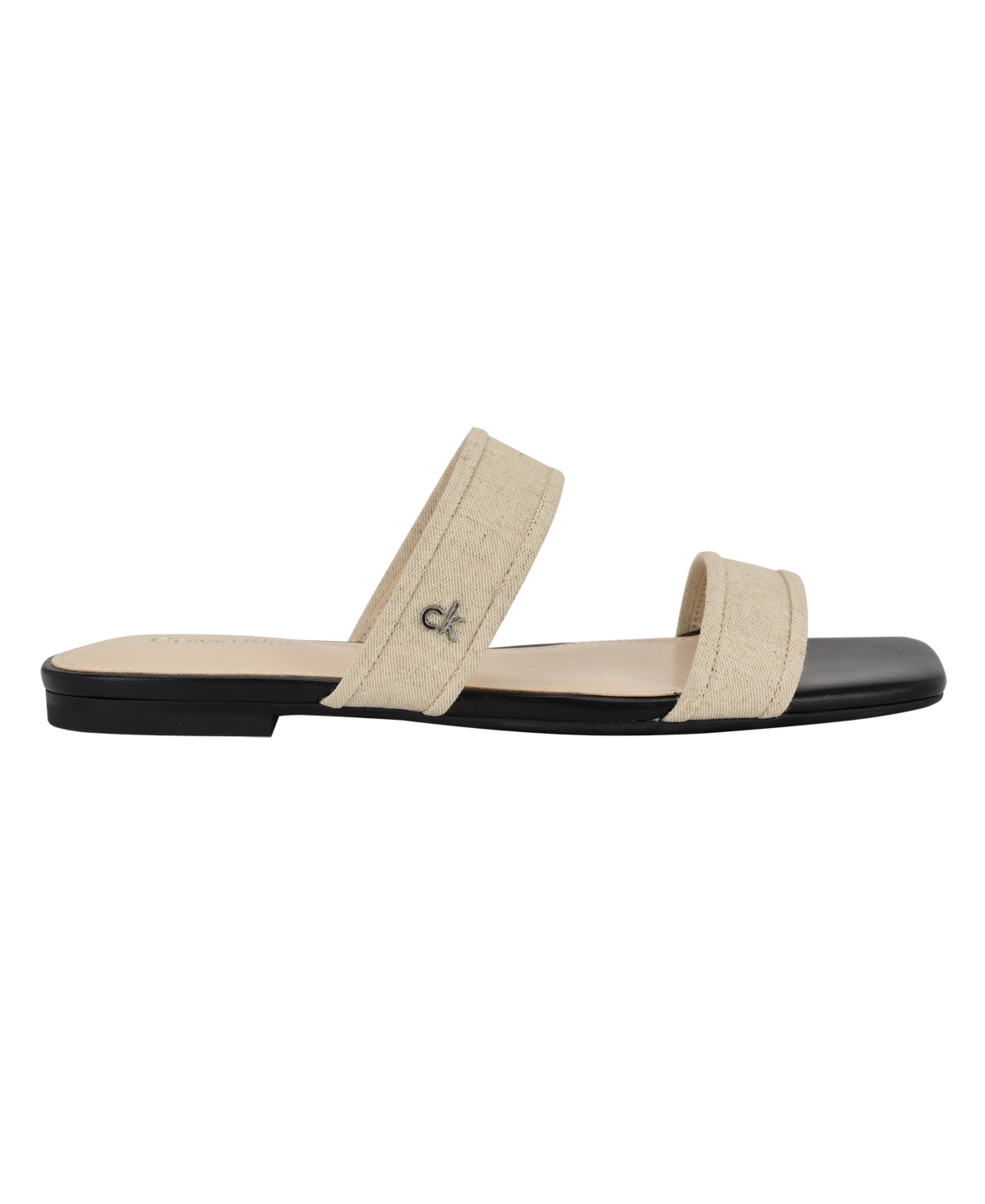 Calvin Klein Felisa Two-strap Sandal In Natural