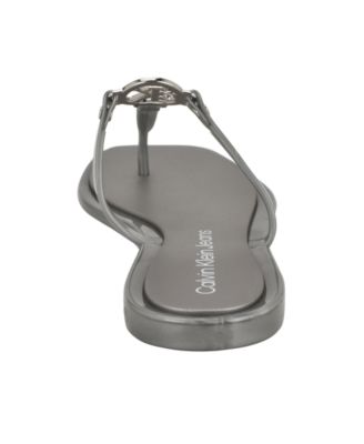 Women's Edhen Logo T-Strap Flat Jelly Sandals