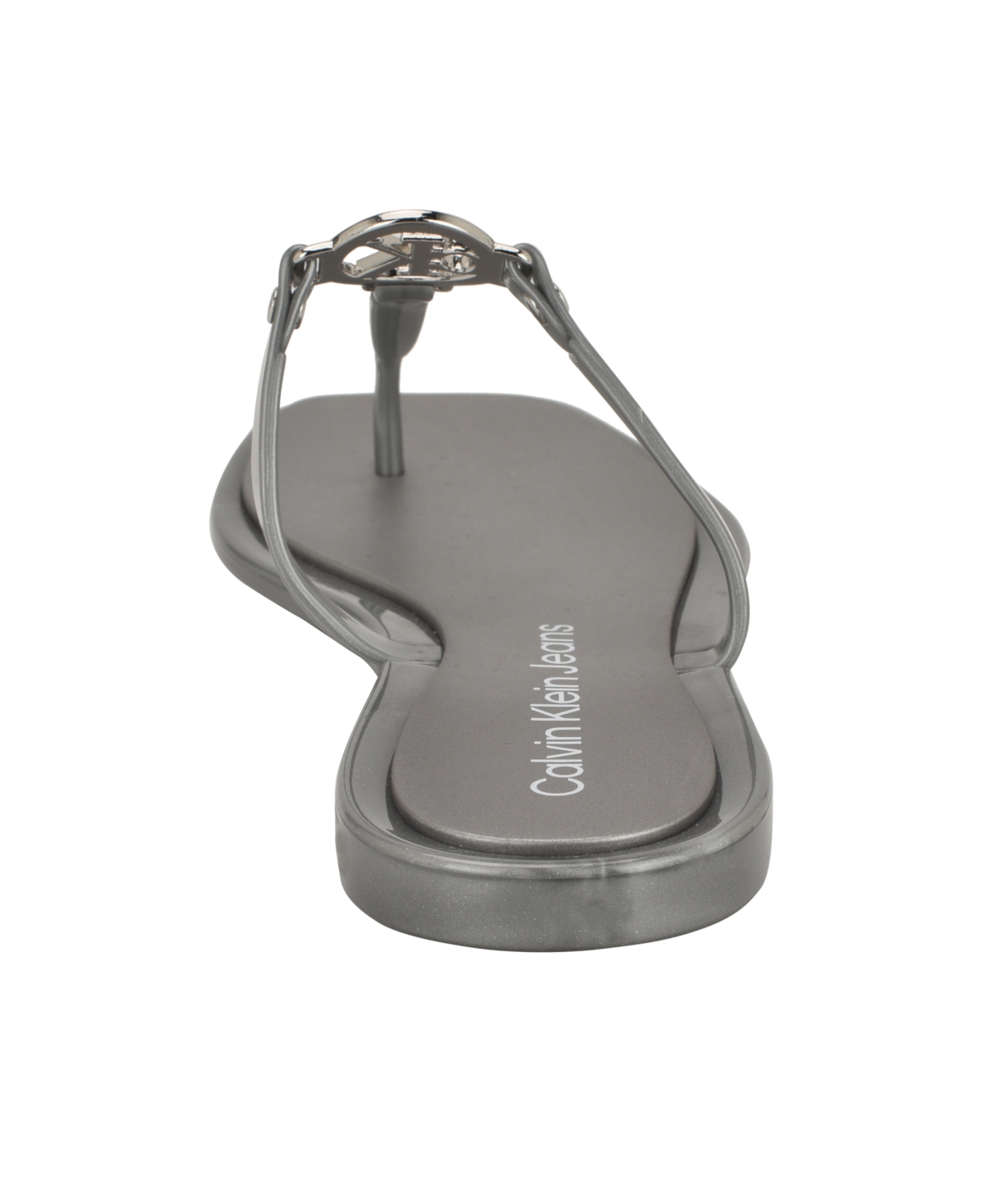 Calvin Klein Edhen Flip Flop In Silver
