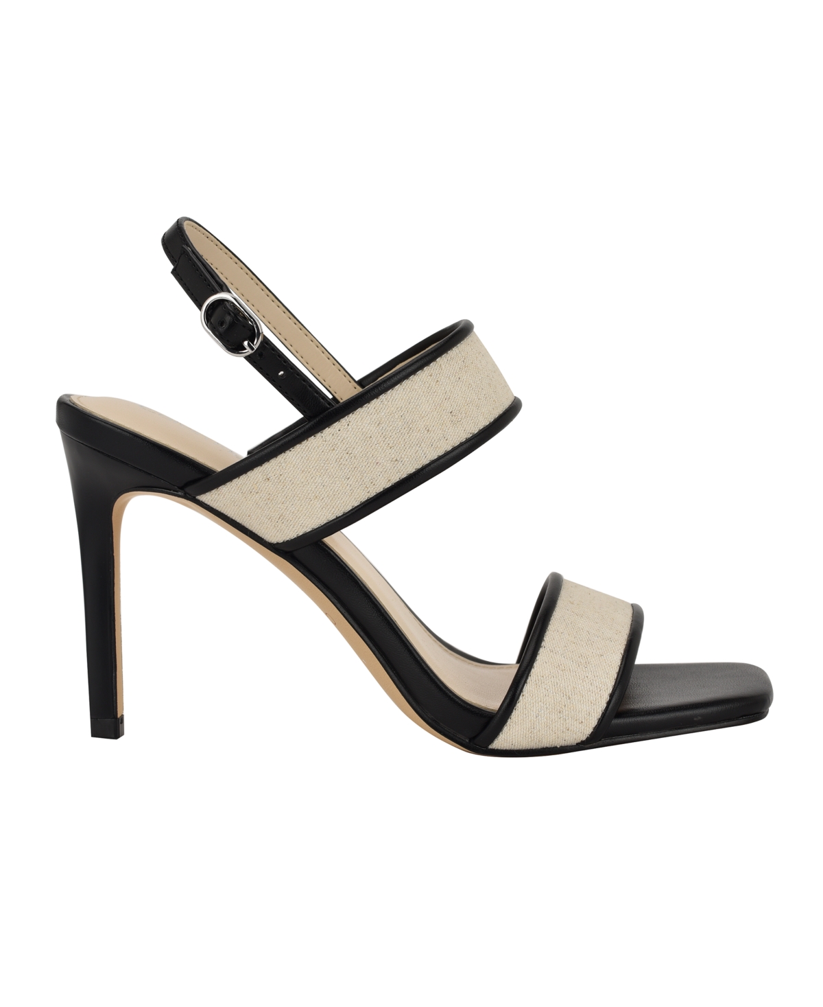 Calvin Klein Amour Slingback Sandal In Natural,black