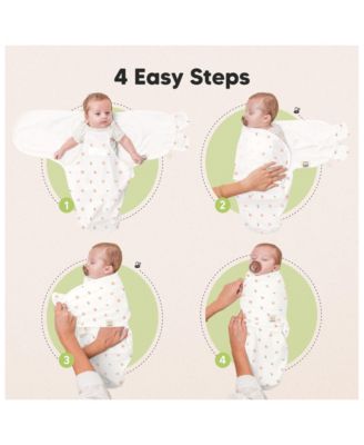 3pk Soothe Zippy Baby Swaddles 0-6 Months, Newborn Sleep Sacks, Zipper Swaddle, Wearable Swaddle Blanket