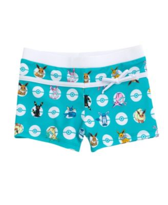 Girls Eevee Racerback UPF 50+ Tankini Top and Swim Shorts Outfit Set