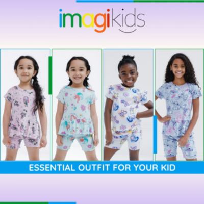 Girls Ribbed Peplum T-Shirt and Shorts Outfit Set