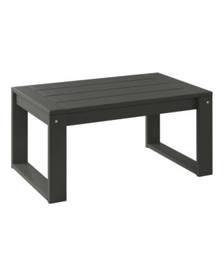 5-Piece Modern HDPE Outdoor Patio Furniture Sofa Conversation Set with Coffee Table