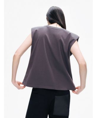 Women's V-Neck Padded T-Shirt