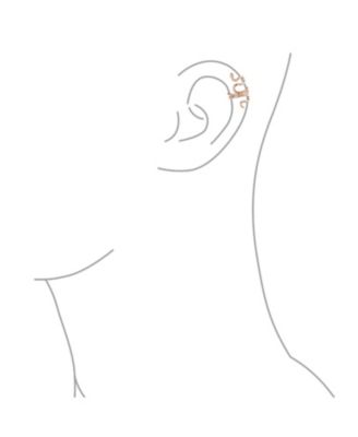 Helix Climber Crawler Snake Serpent Clip On Wrap Wire Cartilage Lobe Ear Cuff Earrings .925 Sterling Silver