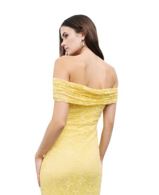 Women's Off-The-Shoulder Lace Detailed Maxi Dress