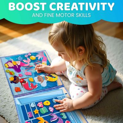 Magnetic Dress-Up Dolls for Girls Boys with 35 Magnetic Pieces for Kids 3-5