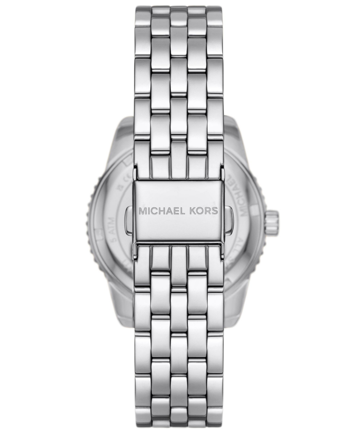 Michael Kors Women's Ritz Chronograph Silver-tone Stainless Steel Watch, 35mm In Silver-tone