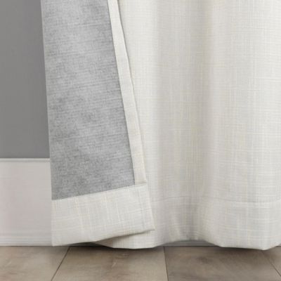 Aldwin Slub Texture Magnetic Closure 100% Blackout Grommet Curtain Panel