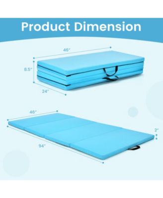 4-Panel Folding Gym Mat – Non-Slip, Portable, Durable for Home Gym, Yoga, Kids Play