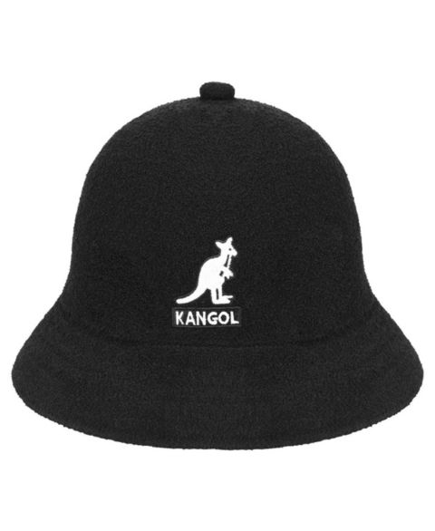 Мужская панама Kangol Logo Casual Bucket Hat, цвет: Чёрный