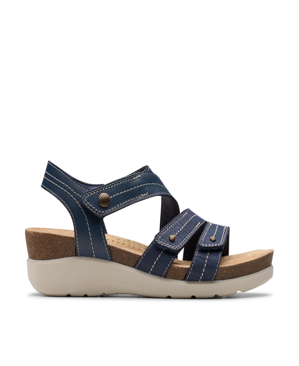Clarks ® Calenne Clara Wedge Sandal In Blue