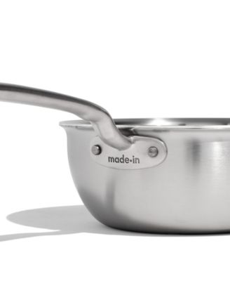 Stainless Steel Clad 2-Quart Saucier with Lid