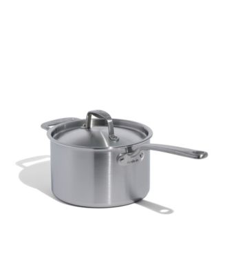 Made In Stainless Clad 4-Qt. Saucepan with Stainless Steel Hardware