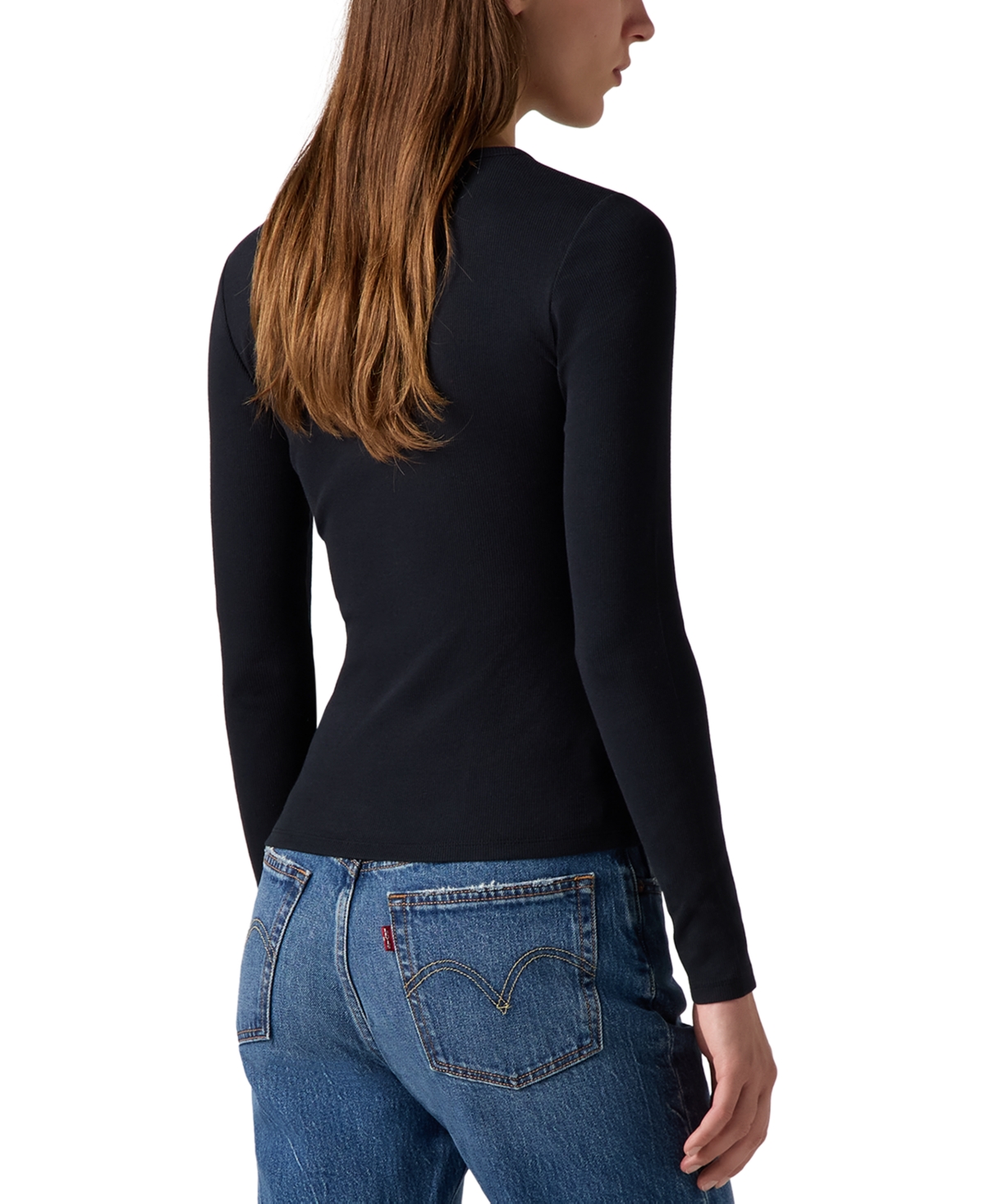 Levi's Hayes Long Sleeve T-shirt In Anthracite Night