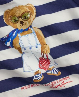 Baby Girl Striped Polo Bear Dress