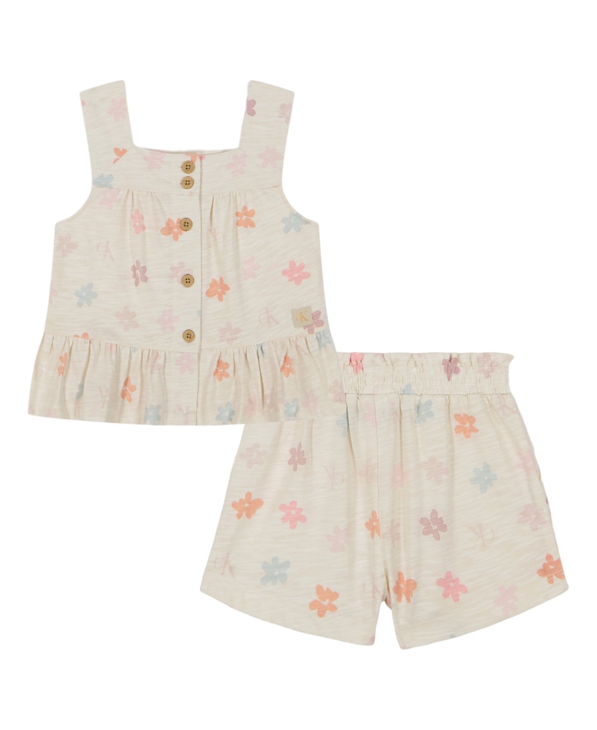 Calvin Klein Kids' Flower Tank & Shorts Set