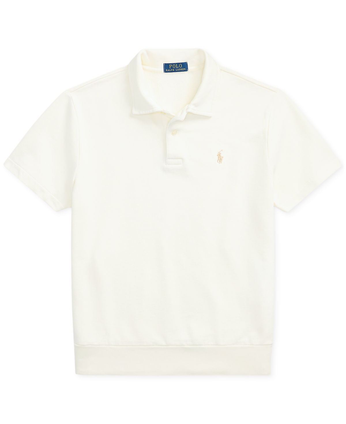 Polo Ralph Lauren Men's Loopback Fleece Polo-collar Sweatshirt In Neutral