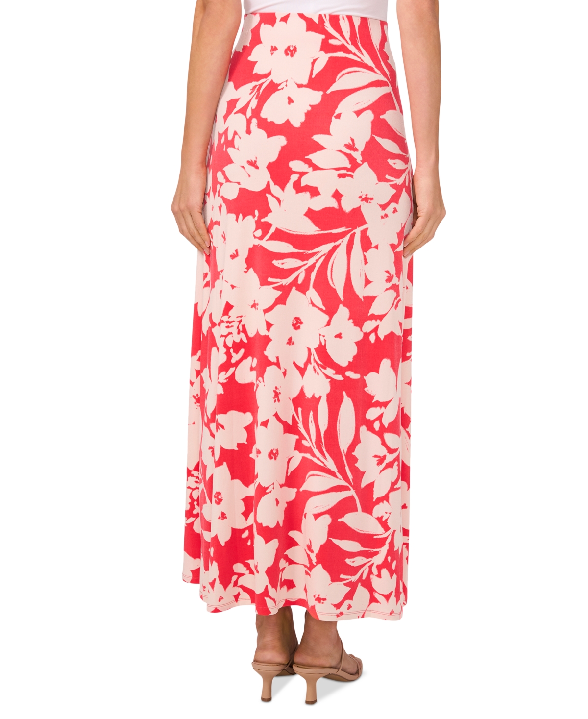 VINCE CAMUTO WOMEN'S FLORAL-PRINT PULL-ON MAXI SKIRT 