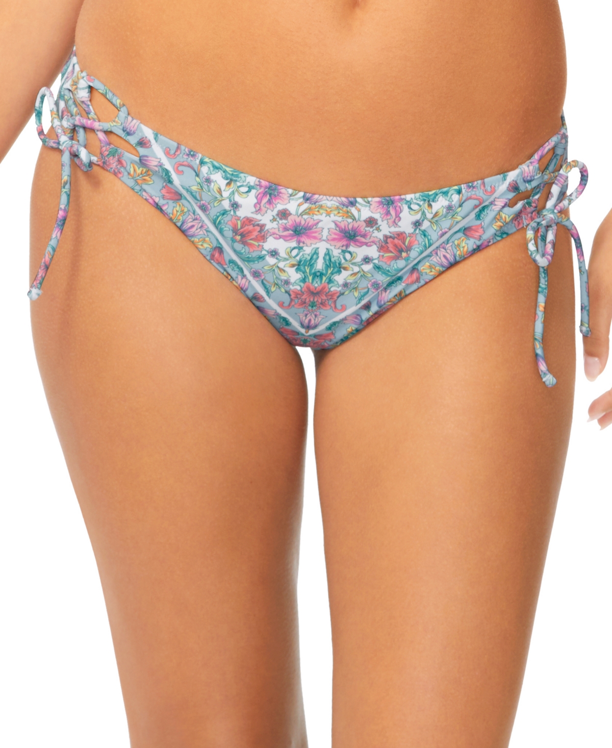RAISINS JUNIORS' SWEET SIDE-TIE BIKINI BOTTOMS 