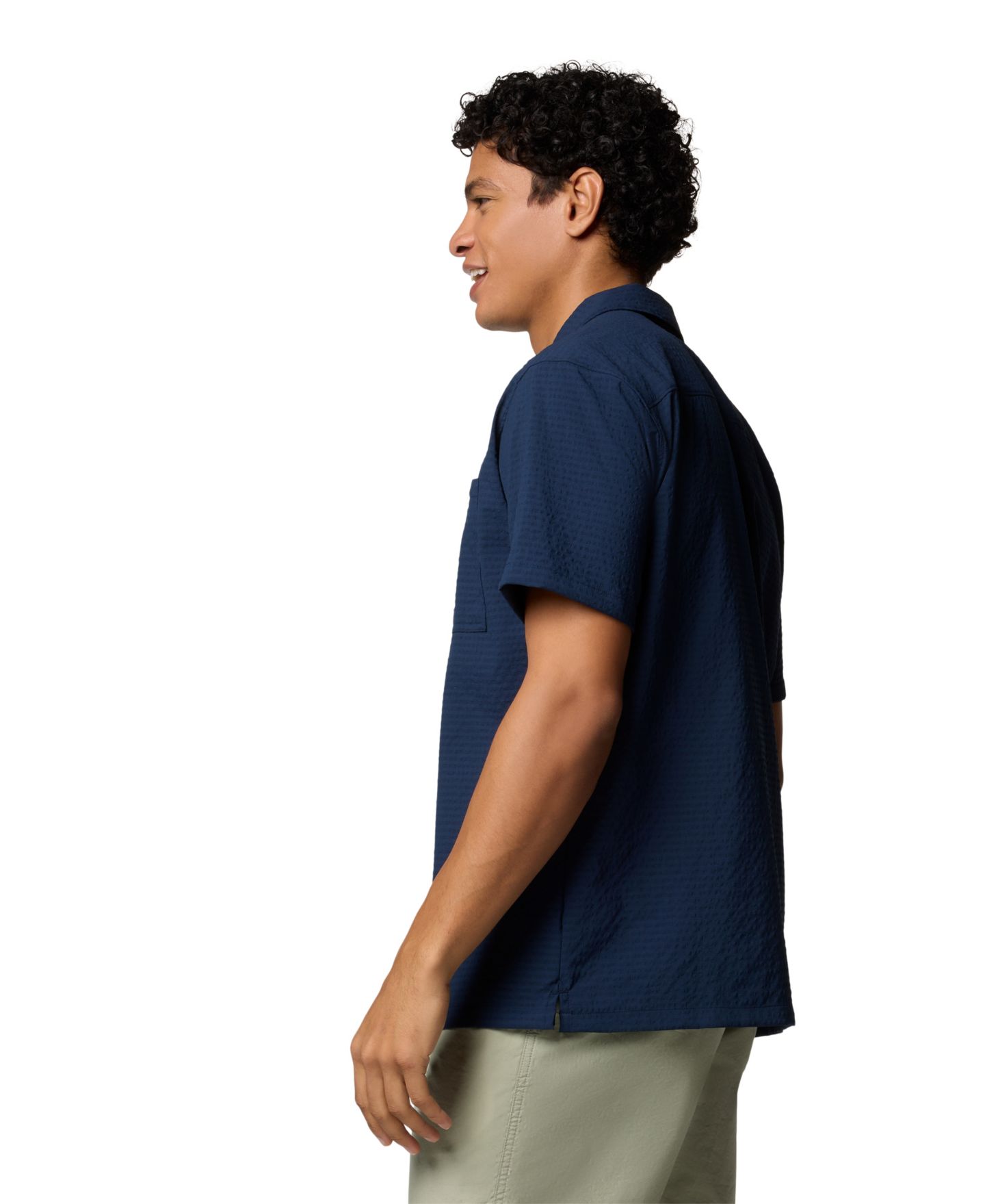 Мужская рубашка Columbia Utilizer Short-Sleeve Camp, цвет: Collegiate — фото 3