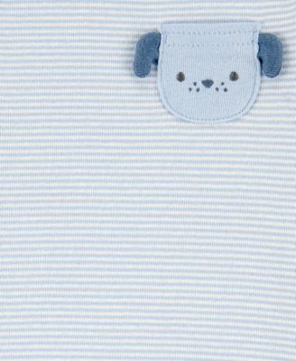 Baby Boys 4-Pc. Cotton Puppy-Print Outfit Set