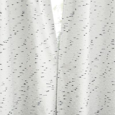 Sylo Generation Contrast Slub Magnetic Closure 100% Blackout Rod Pocket Curtain Panel