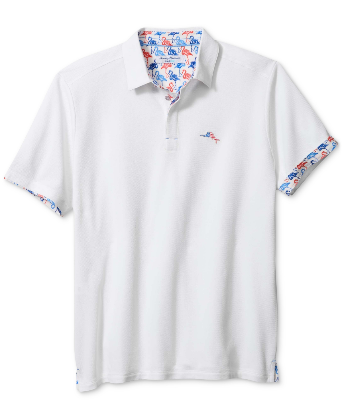 Tommy Bahama Men's Flamingo Mingle 5 O'clock Short Sleeve Polo Shirt