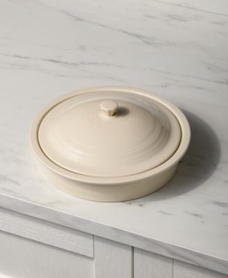 Linen Covered Casserole Dish, 45 oz.