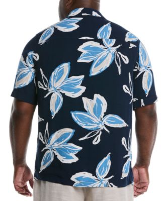 Men's Big & Tall Classic-Fit Tropical Floral Button-Down Shirt