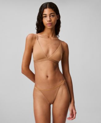 Women's Form To Body Lightly Lined Triangle Bralette QF6758