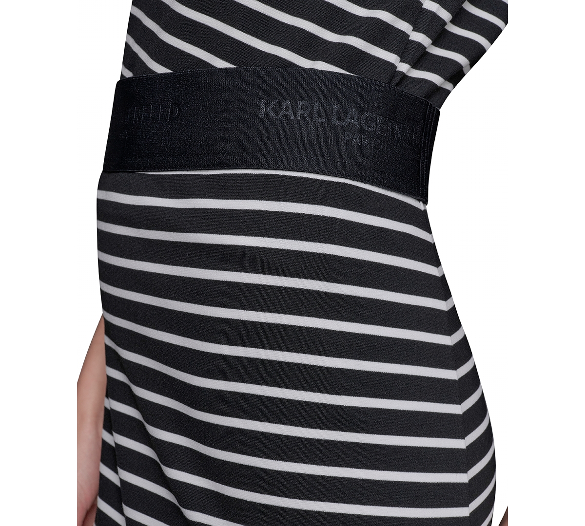 Karl Lagerfeld Women's Striped Midi Skirt