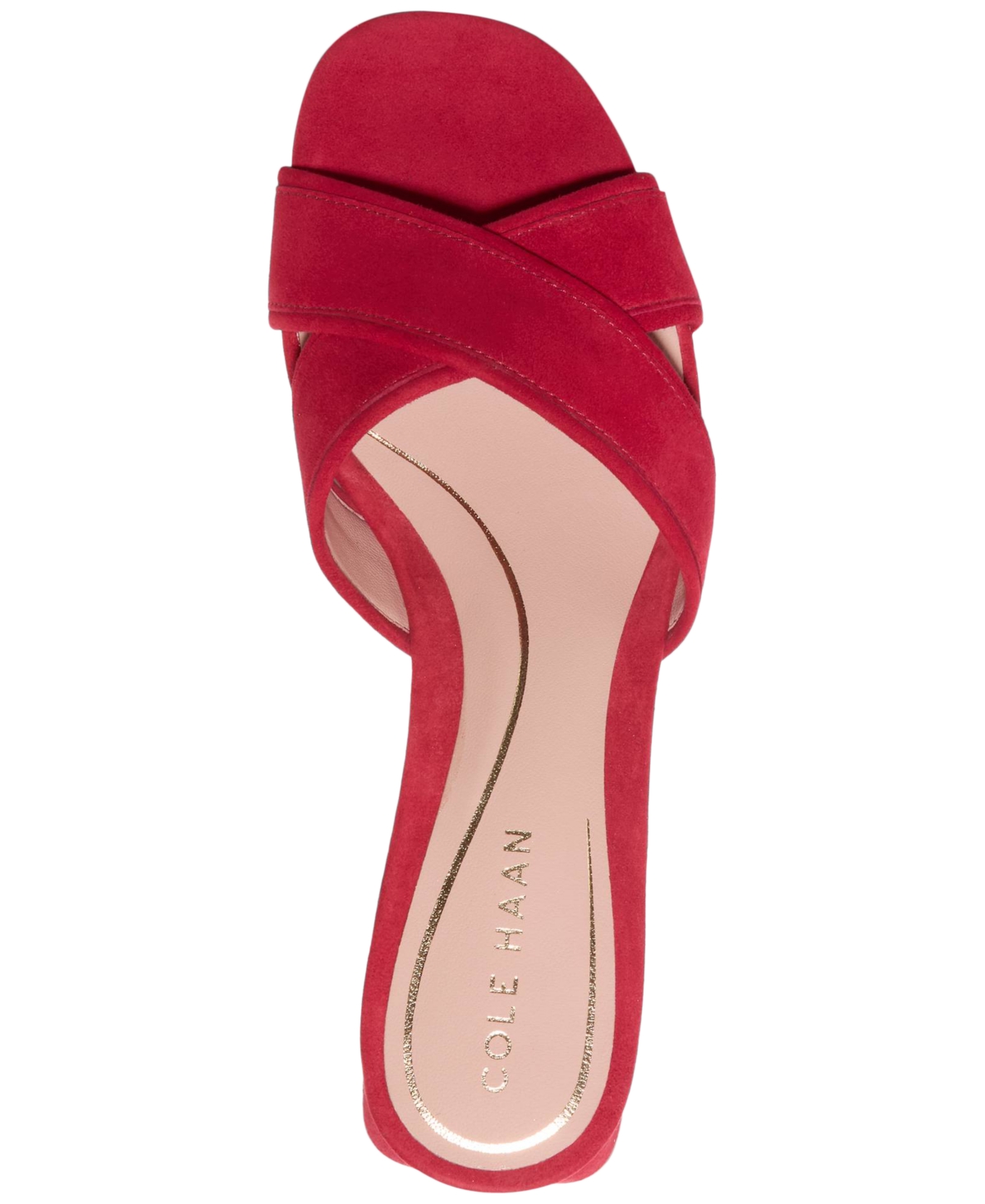 Cole Haan Landon Block Heel Sandal In Rio Red