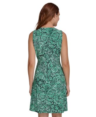 Petite Tidal Flower Sleeveless Dress
