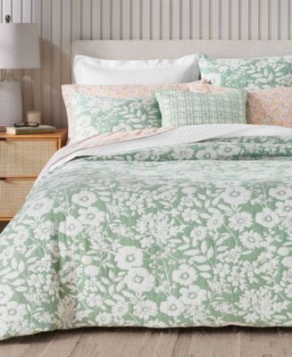 Charter Club Silhouette Floral 3-Pc. Comforter Set, King