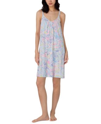 Lauren Ralph Lauren - Women's Double-Strap V-Neck Short Nightgown