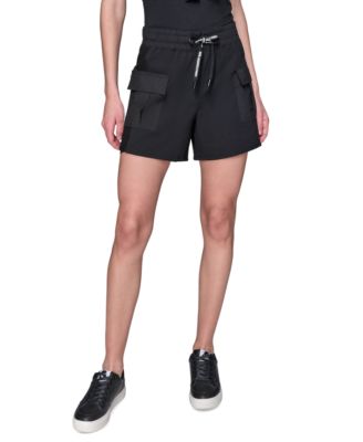KARL LAGERFELD PARIS - Women's Mesh-Trim Shorts